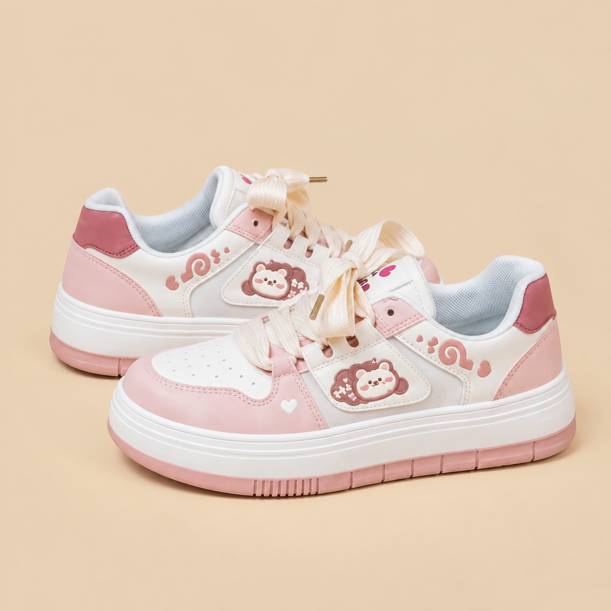 Baskets Fille Roses